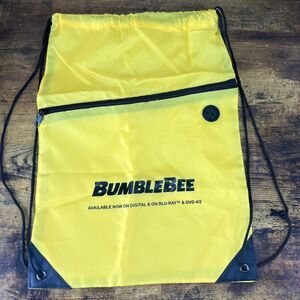 Transformers BumbleBee DVD Blu Ray Promotional Drawstring Gym Bag Backpack 17"